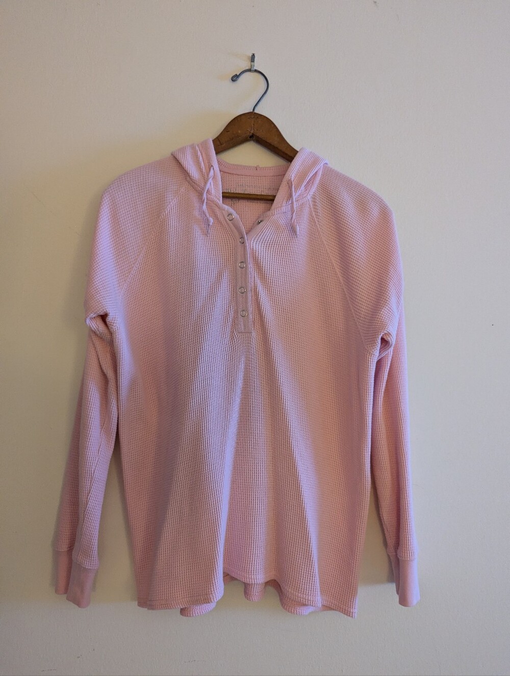 Victoria's Secret "Tee Shop" Waffle Knit Pullover Hoodie - S